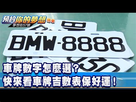 車牌 運勢|車牌怎麼選比較好？數字五行解析吉凶秘訣完整教學